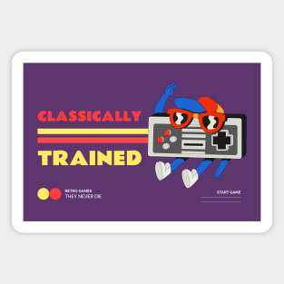 Classically Trained Retro Gamer Magnet